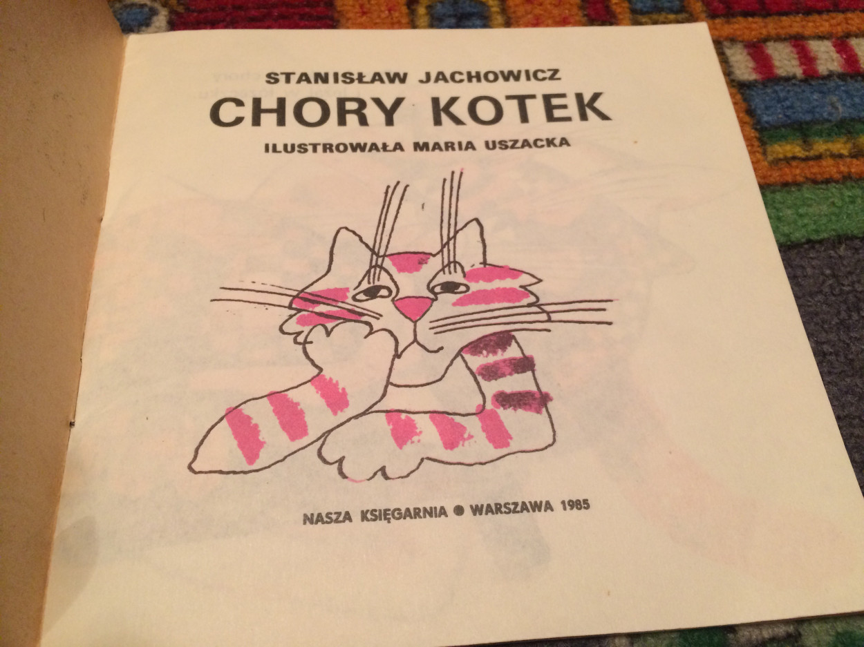 Książka chory Kotek