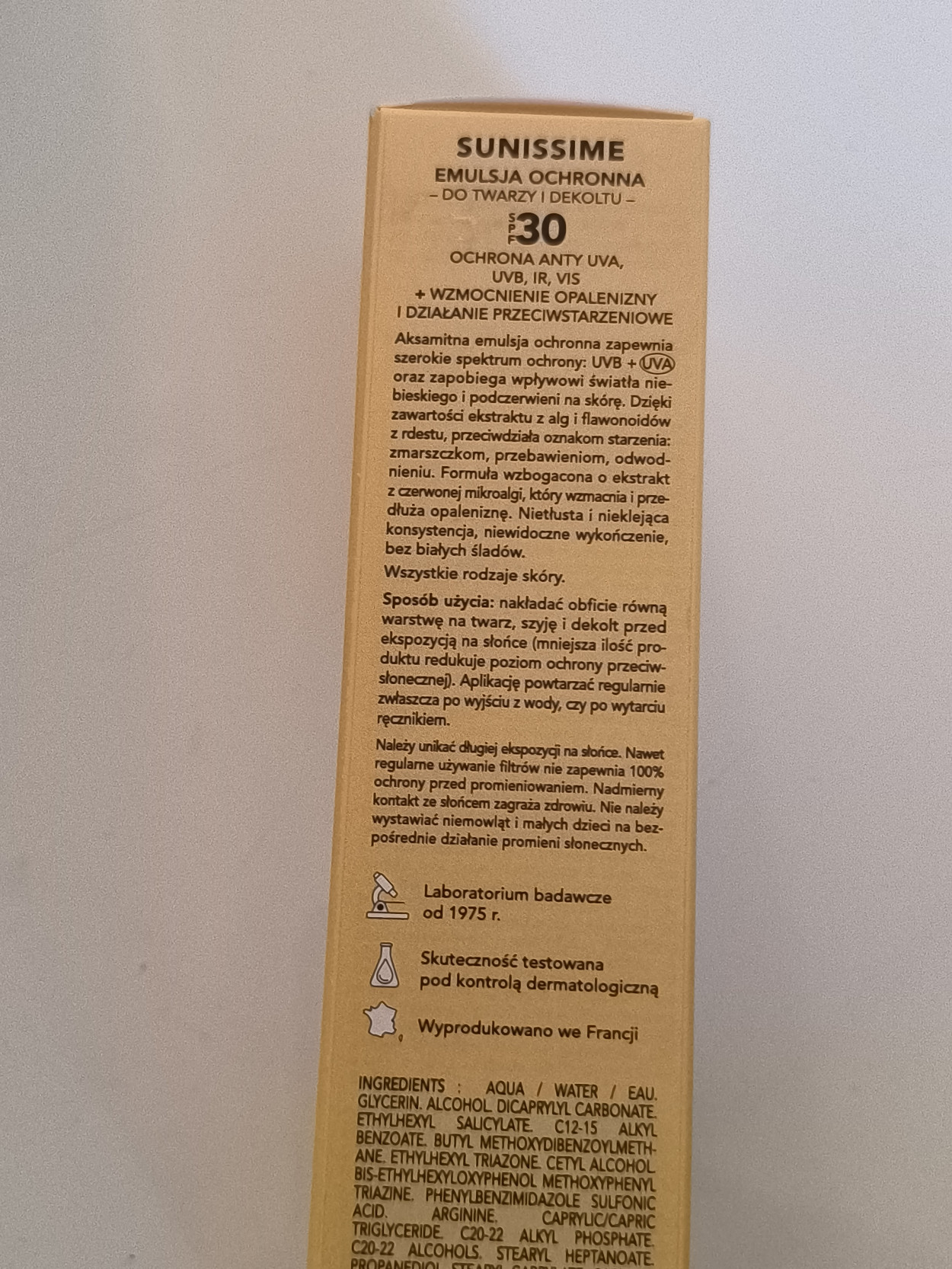 Lierac Sunissime SPF 30, 40ml Emulsja ochronna do twarzy i dekoldu